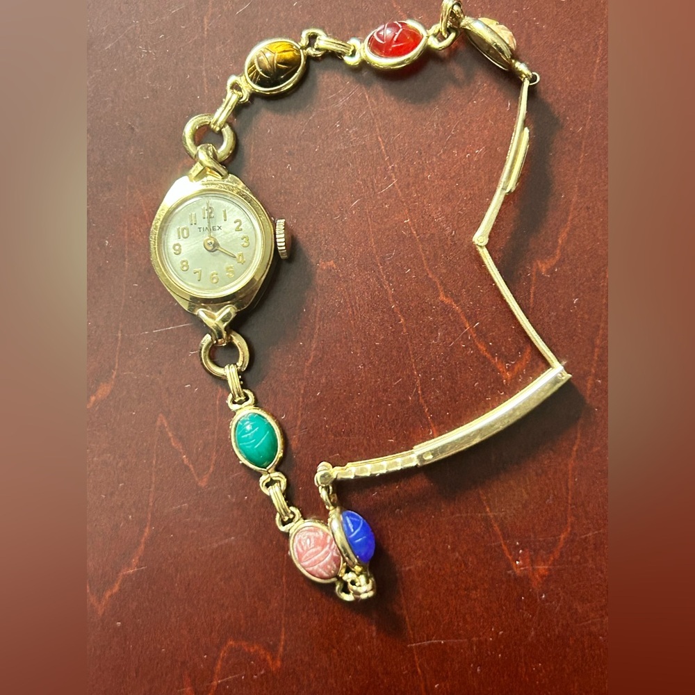 Timex 1/20 12k Gold Filled Van Dell Scarab Watch Vintage Ladies
